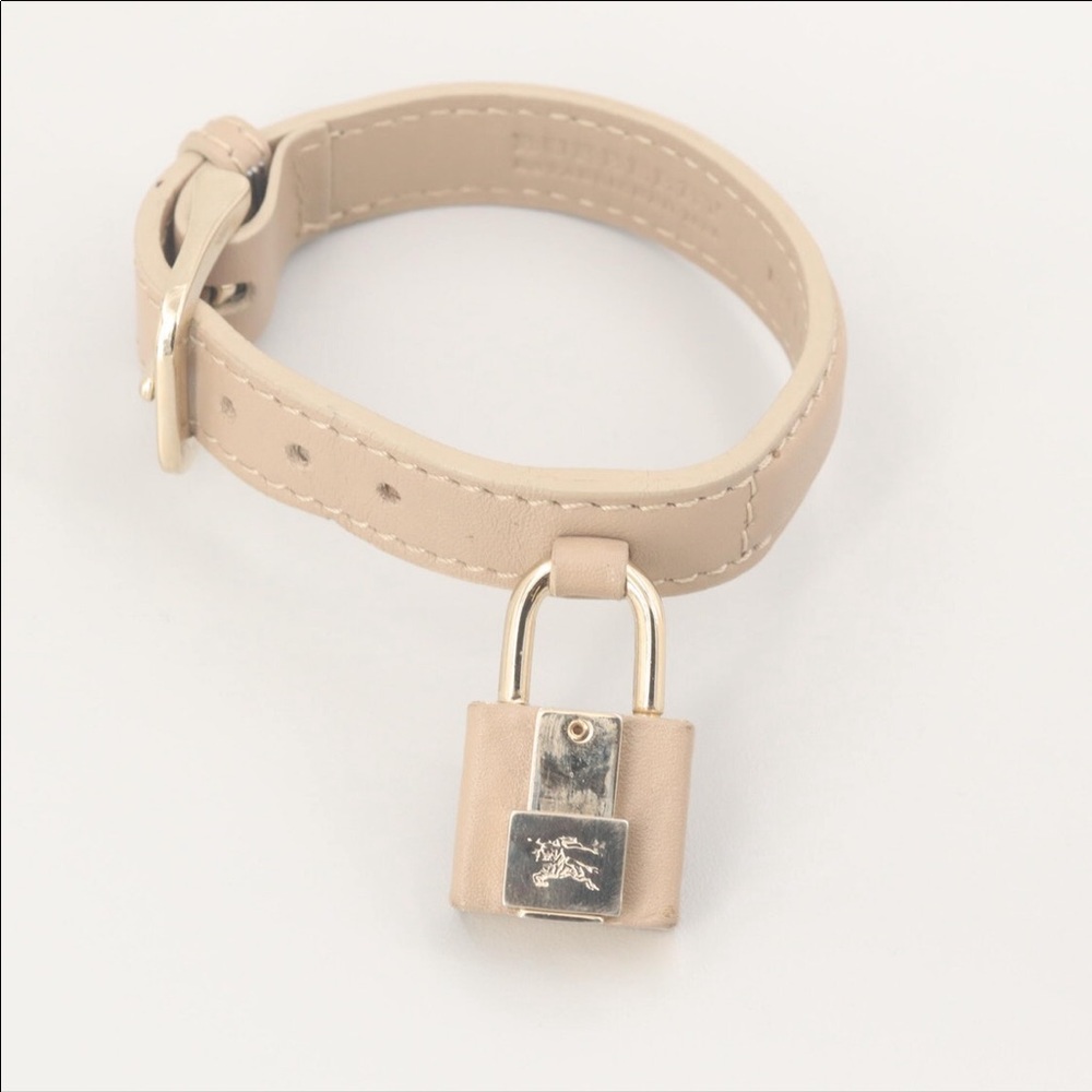 Burberry Leather Padlock bracelet.